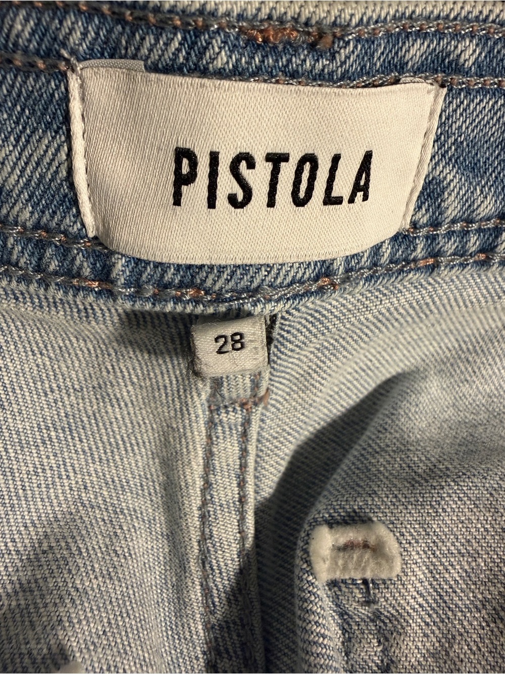 pistola Light Blue High-Rise Wide Leg Jeans - Picture 5 of 10